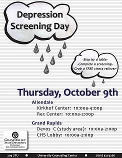 National Depression Screening Day Allendale Campus